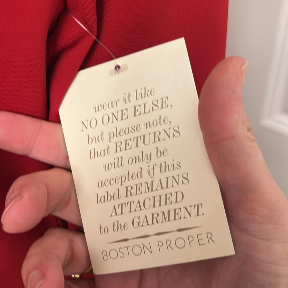 NWT BOSTON PROPER size 12 Red Blazer Jacket - Picture 4 of 6